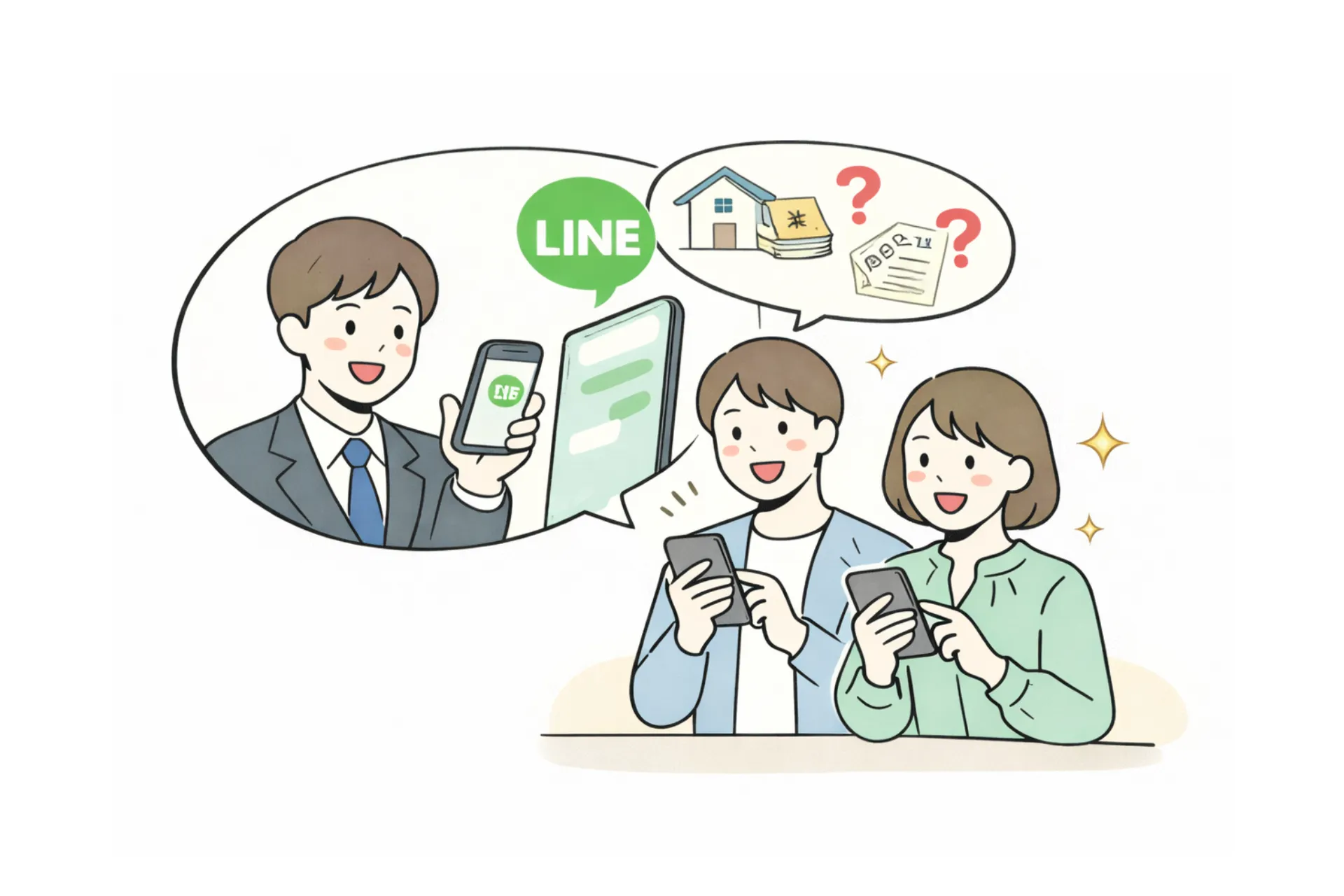査定と一緒に質問や相談もできます